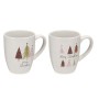 Cup White Porcelain Christmas Tree 350 ml (9Units)