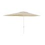 Marbueno Parasol Acier 6 Baleines D200x300 cm Polyester Beige Jardin, Piscine et Terrasse 10192