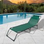 Sun-lounger Marbueno Green 190 x 27 x 58 cm