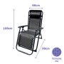 Folding Chair Marbueno Black 90 x 108 x 66 cm