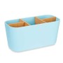 Toothbrush Holder Blue Bamboo polypropylene 21 x 10 x 9 cm (6 Units)