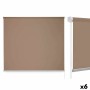 Store à enrouleur 180 x 180 cm Beige Tissu Plastique (6 Unités)