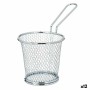 Basket for Presenting Aperitifs Silver Metal 15,5 x 12 x 8 cm (12 Units)