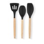 Set d'Ustensiles de Cuisine Bois Silicone (6 Unités)