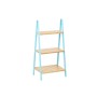 Bathroom Shelves Blue Natural Bamboo Pine 40,3 x 81,5 x 30 cm