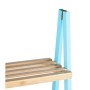 Etagère de salle de bains Bleu Naturel Bambou Bois de pin 40 x 109,3 x 30 cm