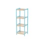 Bathroom Shelves 35 x 30 x 100 cm Blue Natural Bamboo Pine