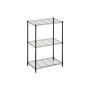 Shelves 56 x 35 x 80 cm Black Metal Plastic