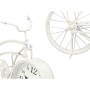 Horloge de table Bicyclette Blanc Métal 42 x 24 x 10 cm (4 Unités)