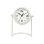 Table clock White Metal 15,5 x 20 x 11 cm (4 Units)