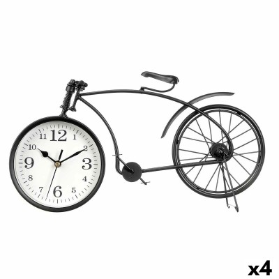 Horloge de table Bicyclette Noir Métal 38 x 20 x 4 cm (4 Unités)