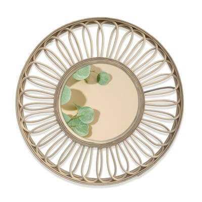 Wall mirror Versa Rattan Mirror Circular 2 x 46 x 46 cm