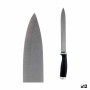 Kitchen Knife 3,5 x 33 x 2 cm Silver Black Stainless steel Plastic (12 Units)