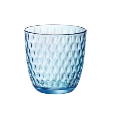 Set of glasses Bormioli Rocco Slot Blue Glass With relief 290 ml 6 Units