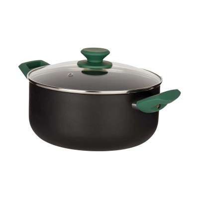 Casserole Noir Vert Ø 24 cm Aluminium (4,5 L)