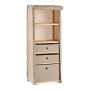 Shelves Beige Wood Cloth (28 x 113 x 42 cm)