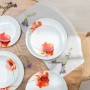 Tableware 18 Pieces Porcelain 1 cm Poppy