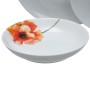 Assietes 18 Pièces Porcelaine 1 cm Coquelicot