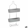 Rangement de douche 28 x 60 x 14 cm Gris Métal Plastique (6 Unités)