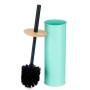 Brosse de salle de wc Menthe Métal Bambou Plastique 9,5 X 27 X 9,5 cm (6 Unités)