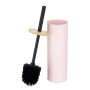 Brosse de salle de wc Rose Métal Bambou Plastique 9,5 X 27 X 9,5 cm (6 Unités)