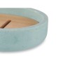 Porte-savon Bleu Résine Bambou 12,5 x 2,5 x 8,5 cm (6 Unités)