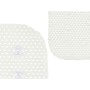 Non-slip Shower Mat White PVC 69,3 x 40 x 1 cm (6 Units)