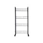 Vegetable trolley Black Metal Plastic 40,5 x 27 x 82,5 cm (4 Units)