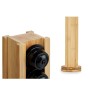 Stand for 20 Coffee Capsules Rotating Bamboo 11 x 11 x 34 cm (6 Units)