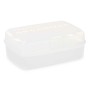 Boîte à compartiments Blanc Transparent Plastique 21,5 x 8,5 x 15 cm (12 Unités)