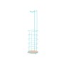 Toilet Roll Holder Blue Metal Bamboo 16,5 x 63,5 x 16,5 cm (4 Units)