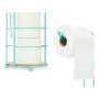 Porte-rouleaux pour Papier Toilette Menthe Métal Bambou 16,5 x 63,5 x 16,5 cm (4 Unités)