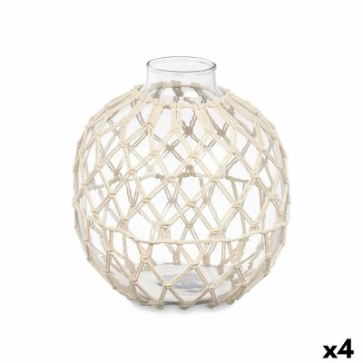 Boule Décorative Blanc Transparent 21 x 23 cm (4 Unités)