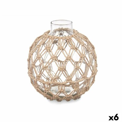 Boule Décorative Transparent Naturel 18 x 20 cm (6 Unités)