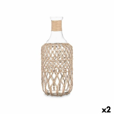 Bouteille Transparent 19 x 48 cm Décorative (2 Unités)