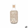 Bottle Transparent 19 x 48 cm Decorative (2 Units)