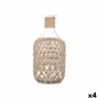 Bouteille Transparent Naturel 18 x 38 cm Décorative (4 Unités)