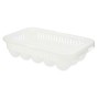 Coquetier Blanc Transparent Plastique 17,5 x 7 x 28,5 cm (12 Unités)