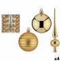 Christmas Decorations Set Golden PVC (4 Units)