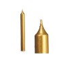 Candle Set 2 x 2 x 15 cm Golden (12 Units)