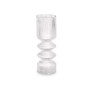 Vase Stripes Transparent Crystal 8 x 23 x 8 cm (8 Units)