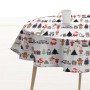 Tablecloth Belum Noel White Multicolour Ø 140 cm