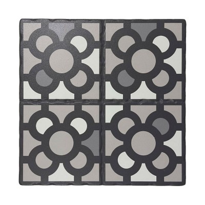 Dessous de plat Versa Gris Céramique (20 x 20 cm)