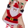 Chaussette de Noël Multicouleur Tissu Père Noël 47 x 28 x 28 cm