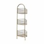 Shelves Golden Metal 21,2 x 97 x 28,5 cm (4 Units)