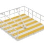 Napkin holder Versa Yellow Metal 35 x 0,03 x 25 cm Stripes