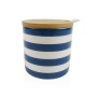 Sugar Bowl Versa Blue Ceramic Dolomite 8 x 8 x 8 cm Stripes Circular