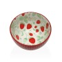 Snack Bowl Versa Ceramic Porcelain Strawberries 12,5 x 7,2 x 12,5 cm