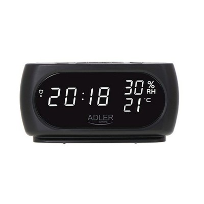 Alarm Clock Adler AD 1186 Black 18,2 x 8,8 x 7 cm