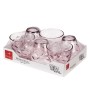 Set of glasses Bormioli Rocco Flora Pink Glass 260 ml 6 Units